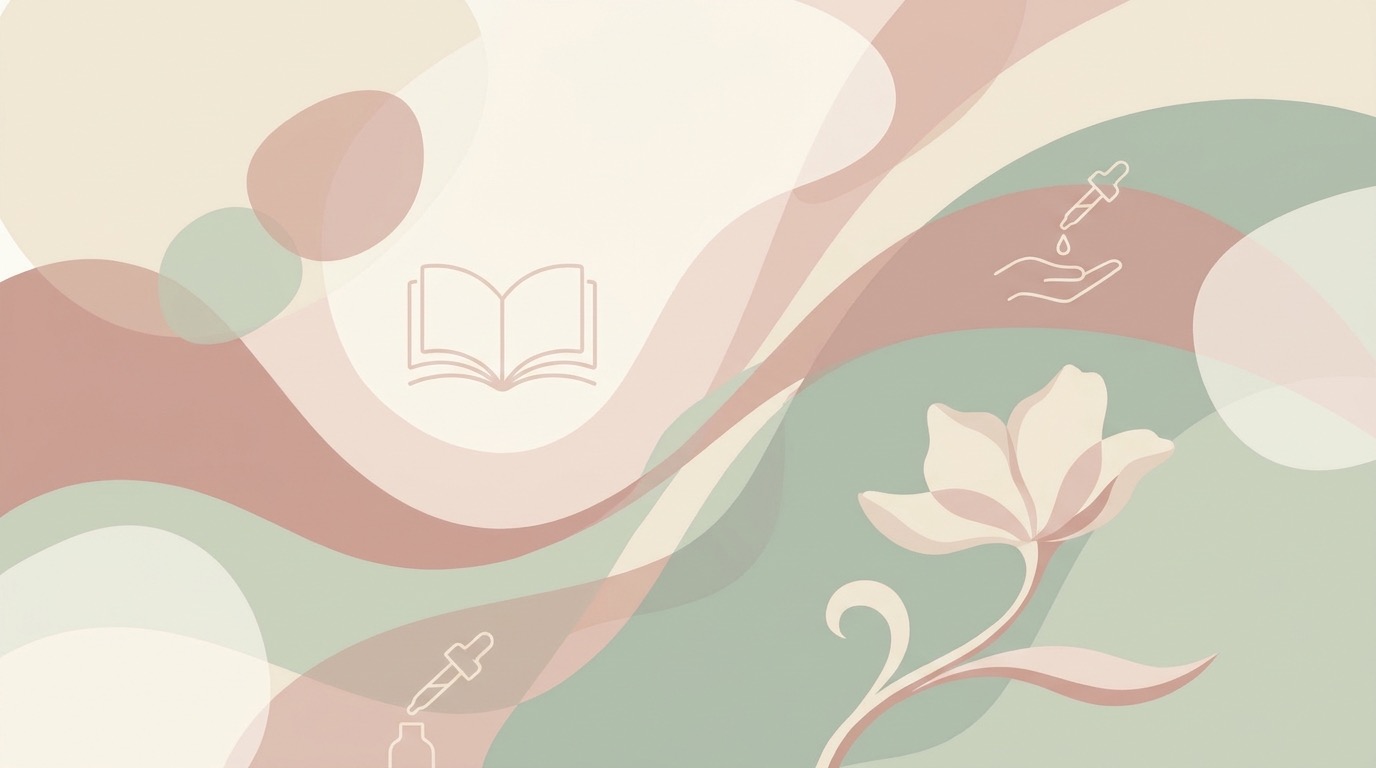 A soft, tasteful illustration showing the comfortable angle for inserting a tampon, aimed toward the lower back
